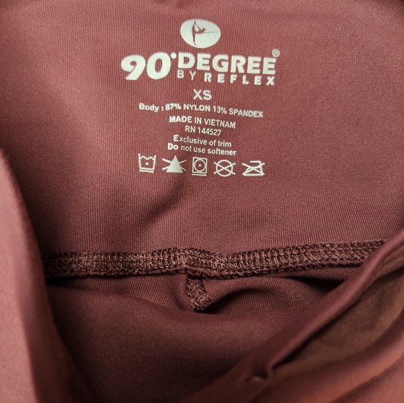 Colorfulkoala, XS, crop leggings, mauve color with pockets on each leg - Picture 5 of 5